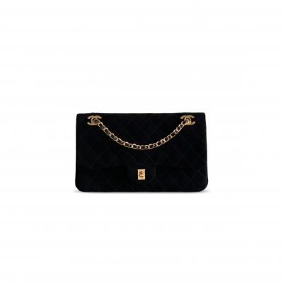 CHANEL MASTER 26A CLASSIC FLAP BAG SUEDE (22*14*10cm)